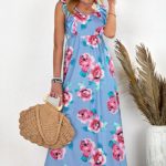 Maxi floral φόρεμα