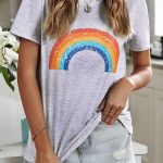 Printed κοντομάνικο τοπ