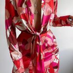 Satin natural tie φόρεμα