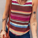 Ριγέ αμάνικο τοπ