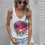 Tank top με στάμπα