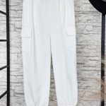 Cargo παντελόνι με αλυσίδα λευκό