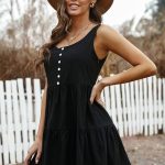 Μίνι φόρεμα με κουμπιά