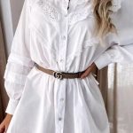 Romantic φόρεμα με δαντέλα