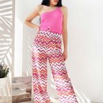 Εμπριμέ flare pants