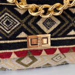 Ethnic clutch με αλυσίδα