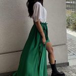 High slit μάξι φούστα