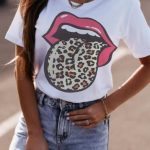 Top με λέοπαρ στάμπα