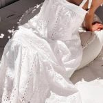 Διάτρητο μάξι φόρεμα