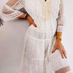 Ημιδιάφανο μίνι φόρεμα