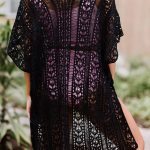 Διάτρητη lace τουνίκ μαύρη