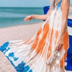 Tie dye μάξι φόρεμα