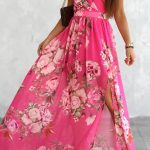 Floral maxi φόρεμα