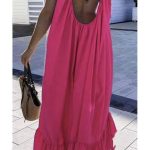 Low back μάξι φόρεμα