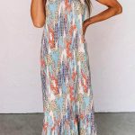 Ethnic εμπριμέ μάξι φόρεμα