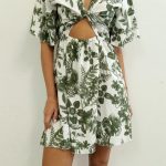 Printed vintage φόρεμα