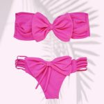 Ροζ μαγιό cut outs μπικίνι