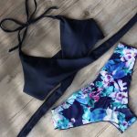 Φλοράλ κρις κρος μπικίνι