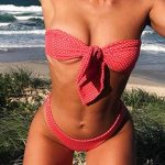 Strapless bandeau πουα μπικίνι