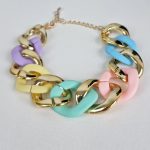 Pop colours gold metallic βραχιόλι