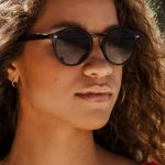 Μωβ στρογγυλά γυαλιά ηλίου