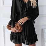 Μίνι φόρεμα με βολάν