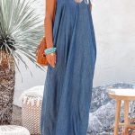 Μάξι tencel denim φόρεμα