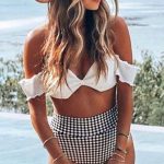 Bikini με καρώ bottoms