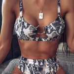 Snakeskin hoop μπικίνι