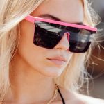 Fuchsia detailed γυαλιά ηλίου