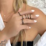 Δαχτυλίδι βέρα μαύρο χρυσό