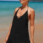 Φόρεμα παραλίας με κρόσσια