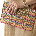 Πολύχρωμο ethnic clutch
