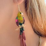 Parrot detail σκουλαρίκια