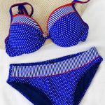 Polka dot underwired bikini