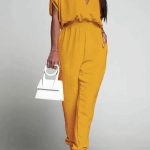 V neck ολόσωμη φόρμα