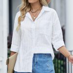 Ριγέ πουκάμισο λευκό