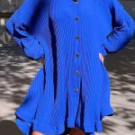 Vintage φόρεμα μίνι μπλε