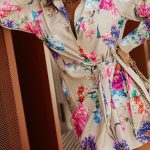 Japan style wrap φόρεμα