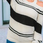 Πουλόβερ με χιαστί πλάτη μαύρο