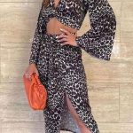 Leopard σετ με cut outs