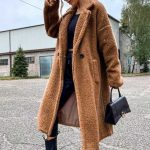 Teddy bear παλτό καφέ