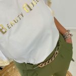 Cargo παντελόνι με αλυσίδα χακί