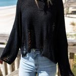 Loose knitted μπλούζα