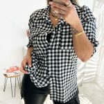 Καρώ πουκάμισο ασπρόμαυρο