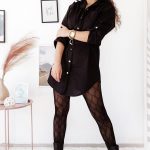 Vintage σεμιζιέ μπλουζοφόρεμα