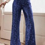 Sequin παντελόνι μπλε