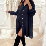 Vintage φόρεμα μίνι μαύρο