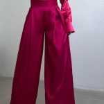 Wide leg pants φούξια