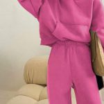 Loose σετ φόρμας φούξια